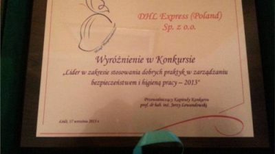 DHL Express (Poland) wyróżniony w konkursie