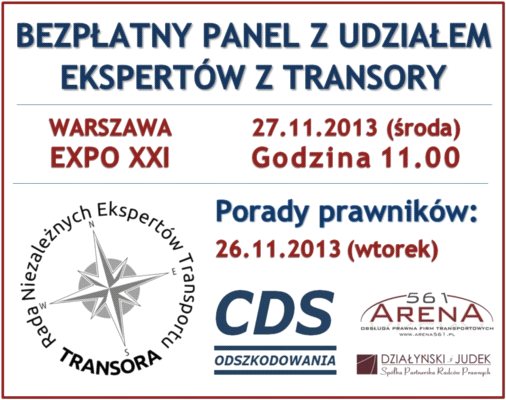 Trans Poland 2013 – darmowe porady Ekspertów TRANSORY