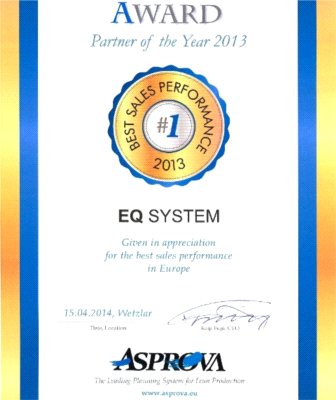 EQ System najlepszy w Europie