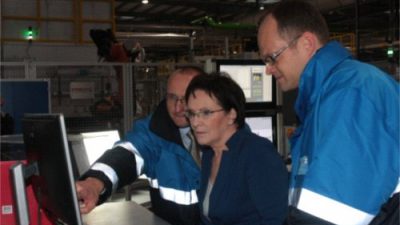 Premier Ewa Kopacz odwiedziła fabrykę BASF