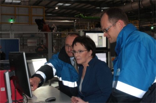 Premier Ewa Kopacz odwiedziła fabrykę BASF