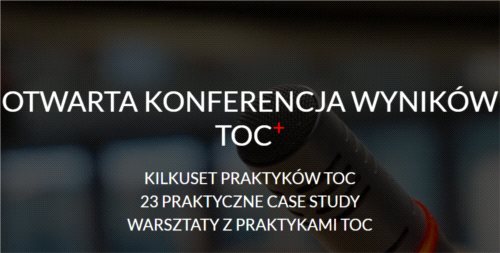 Otwarta konferencja wyników TOC+ już za miesiąc