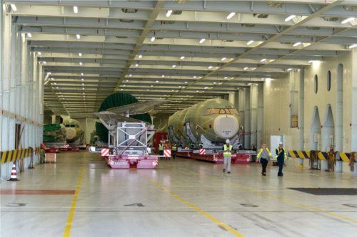 Transport komponentów do produkcji Airbusa