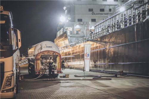 Pierwsze bunkrowanie LNG w polskich portach morskich