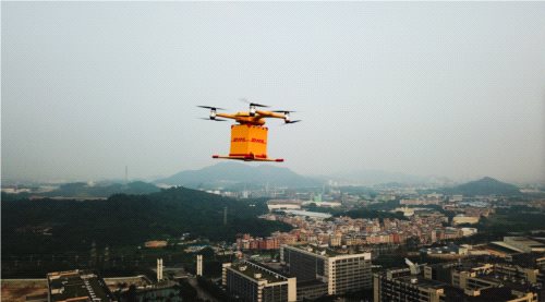 DHL Express i drony miejskie w Chinach