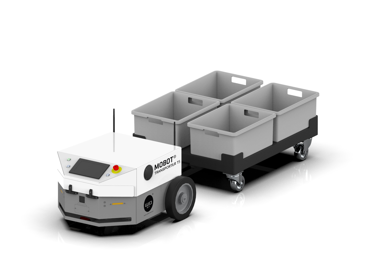 Nowy robot mobilny MOBOT® TRANSPORTER T5 - tam gdzie potrzebujesz ...