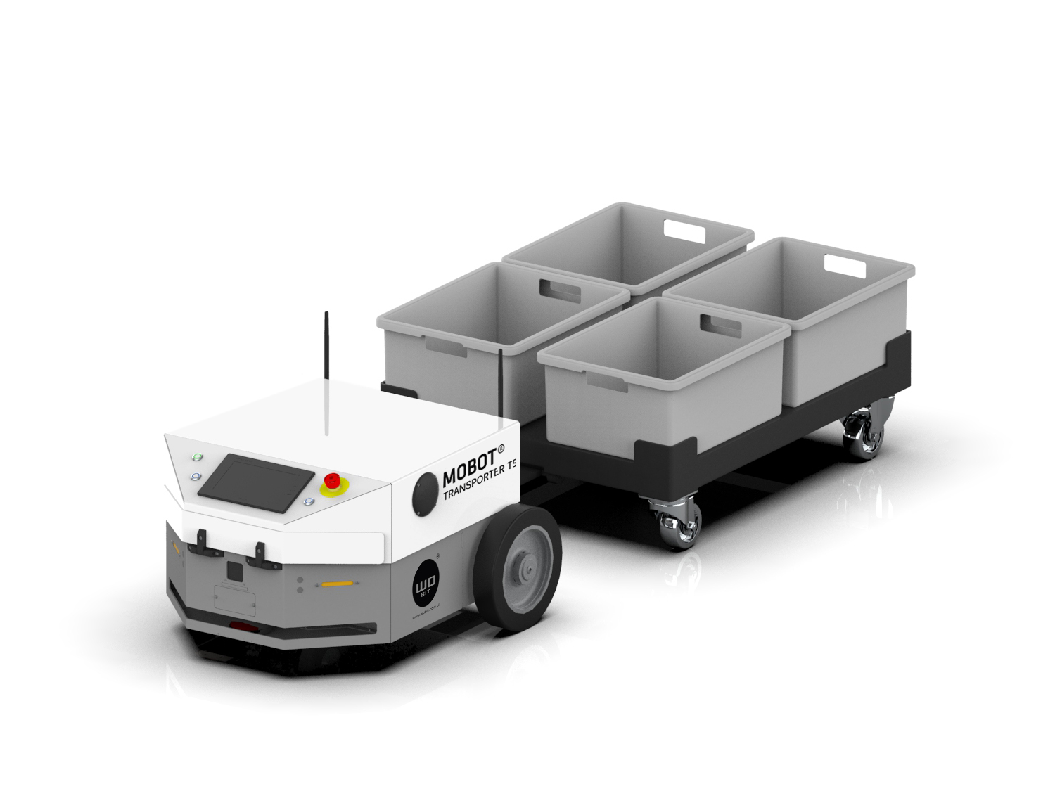 Nowy robot mobilny MOBOT® TRANSPORTER T5 – tam gdzie potrzebujesz ciągnąć ładunki