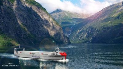 Autonomiczny statek DB Schenker w Norwegii