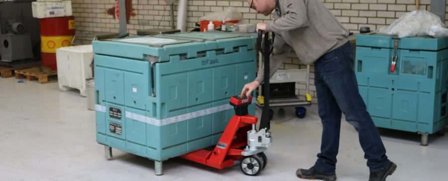 CryoTechnics używa wózków RAVAS-1100 do ważenia suchego lodu