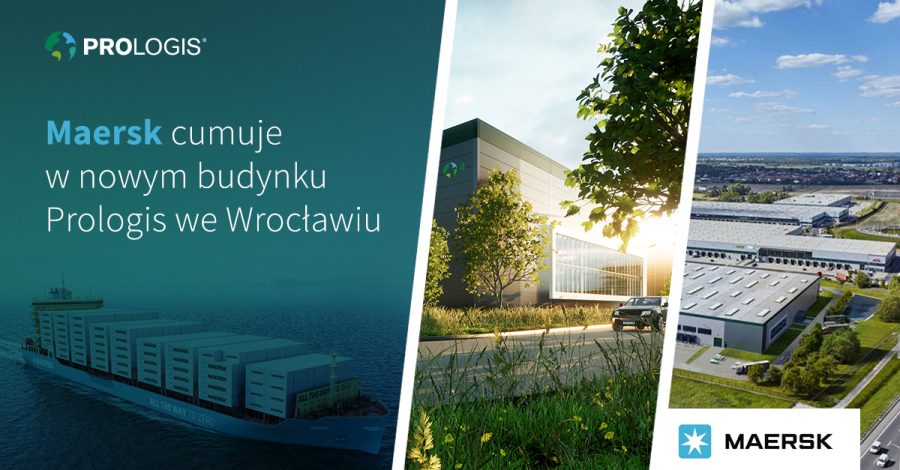 Maersk cumuje w nowym budynku Prologis we Wrocławiu