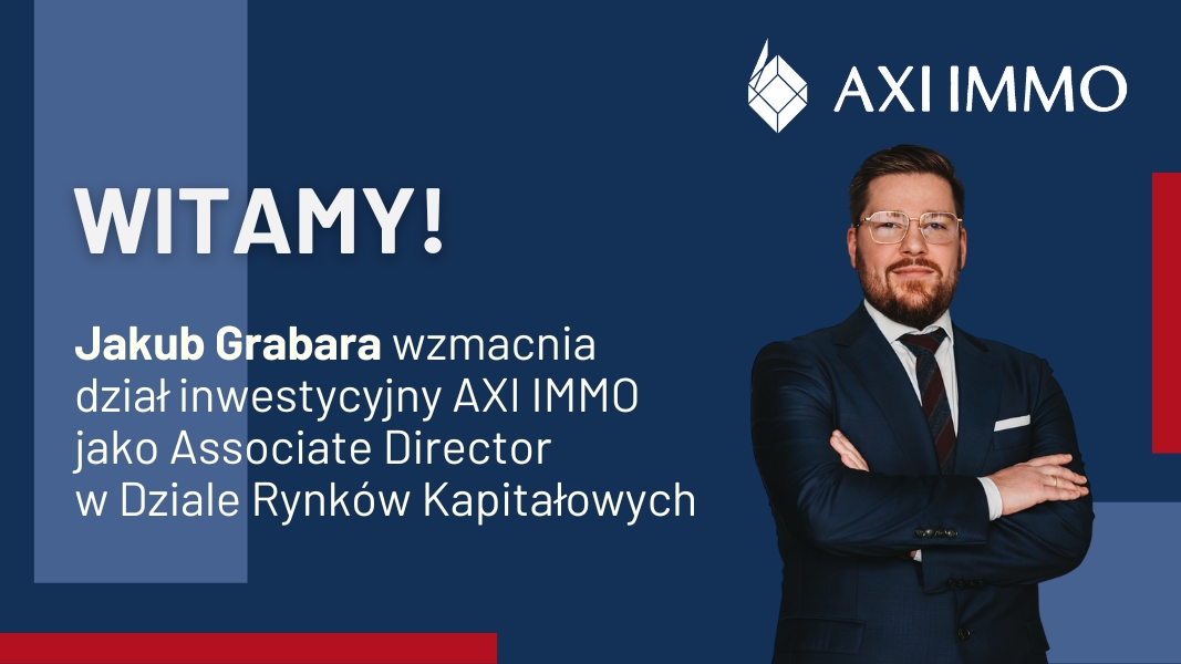 Jakub Grabara wzmacnia dział inwestycyjny AXI IMMO