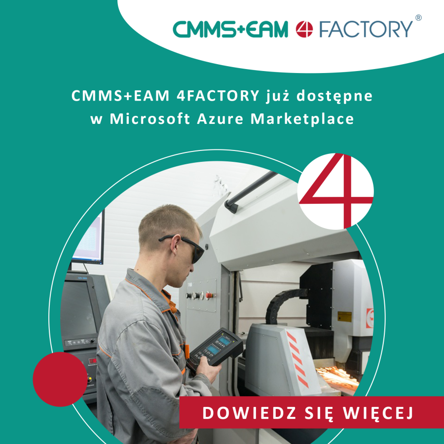 CMMS+EAM 4FACTORY już dostępne w Microsoft Azure Marketplace