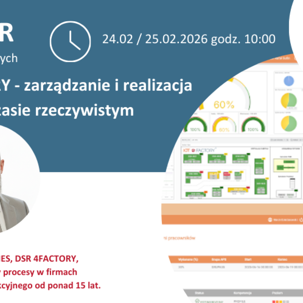 Bezpłatny webinar – zarządzanie i realizacja produkcji w czasie rzeczywistym