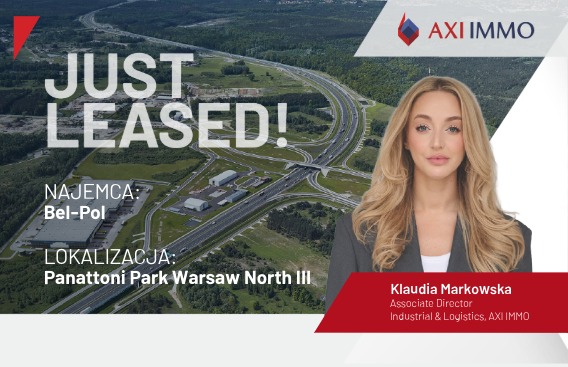 Transakcja najmu firmy Bel-Pol – 5600 mkw. w Panattoni Park Warsaw North III